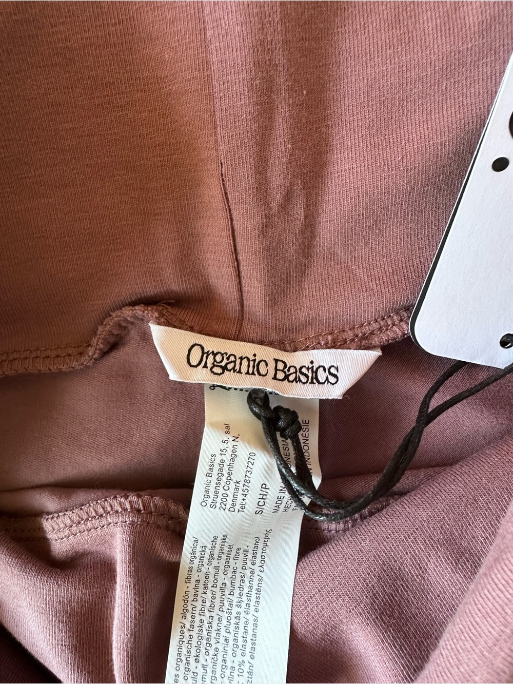 NWT Organic Basics Women's Mauve Cami Tank & Fold-Over Shorts Set, S - Picture 2 of 4
